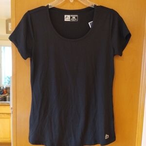 RBX Women's Classic Black Workout Tee. NWT